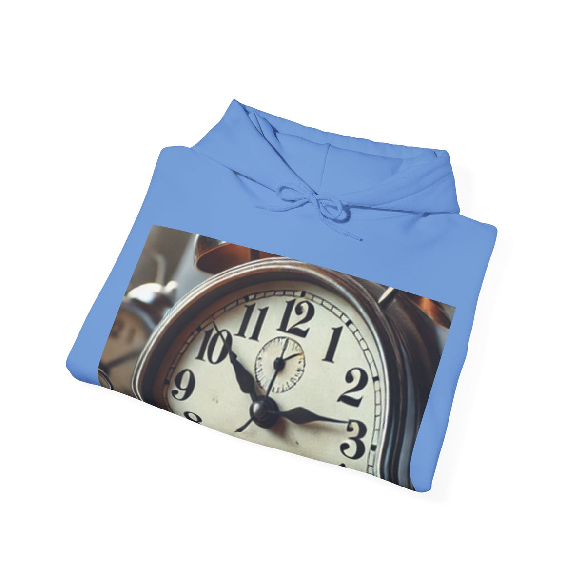 Vintage Alarm Clock Morning Routine Cozy Hoodie