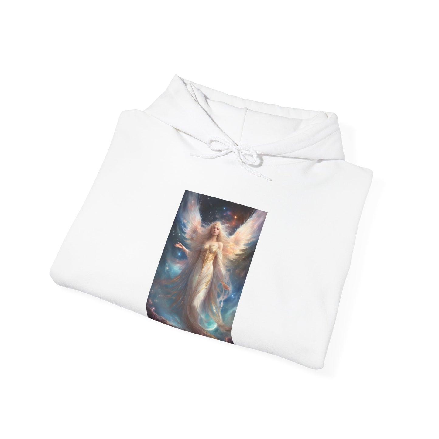 Celestial Winged Heroine Fantasy Portrait Hoodie