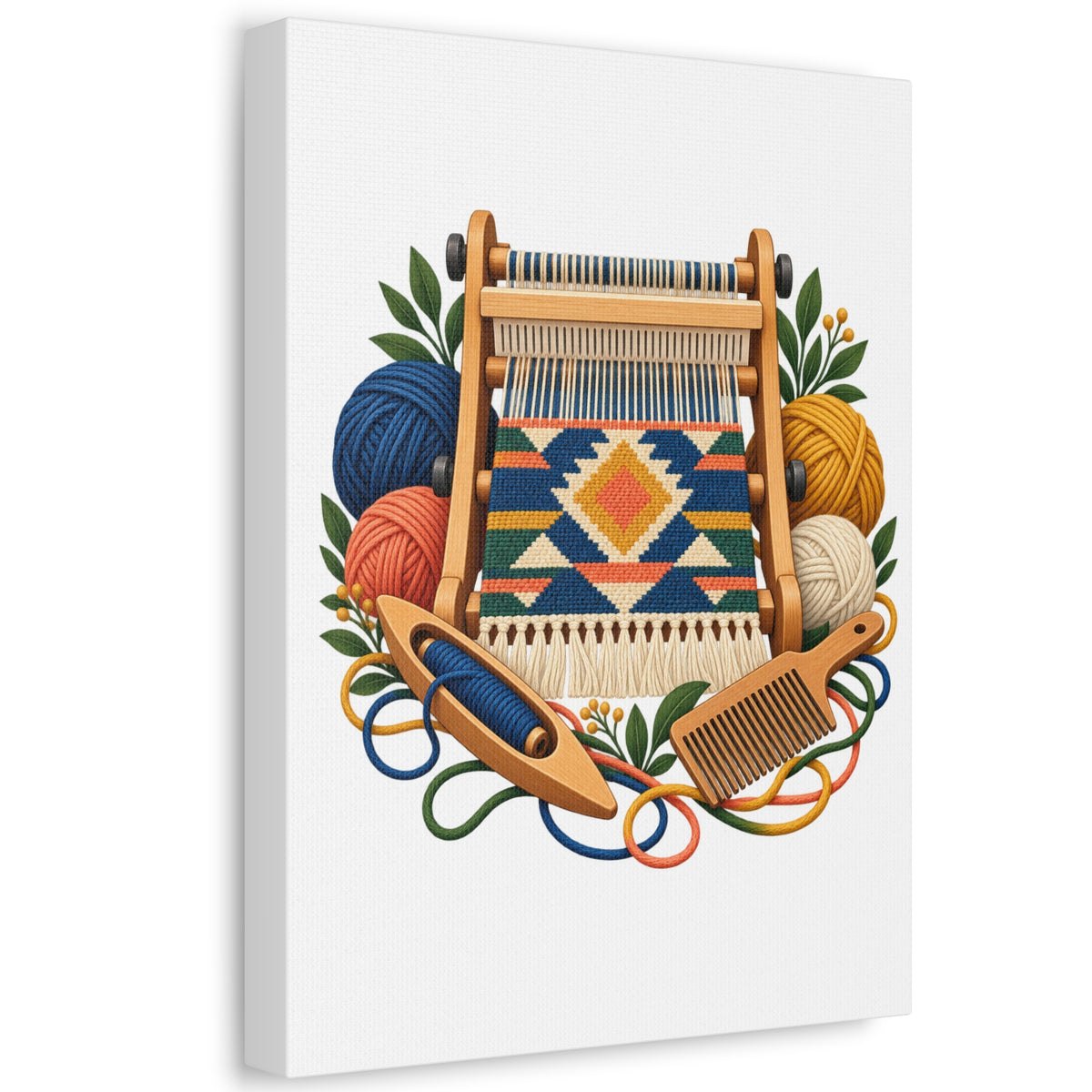 Geometric Hand Weaving Workshop Canvas