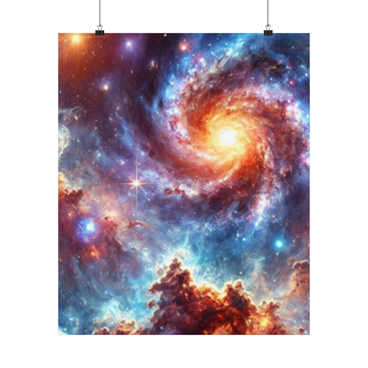 Galaxy Nebula Dreamscape Abstract Space Poster Wall Art Decor