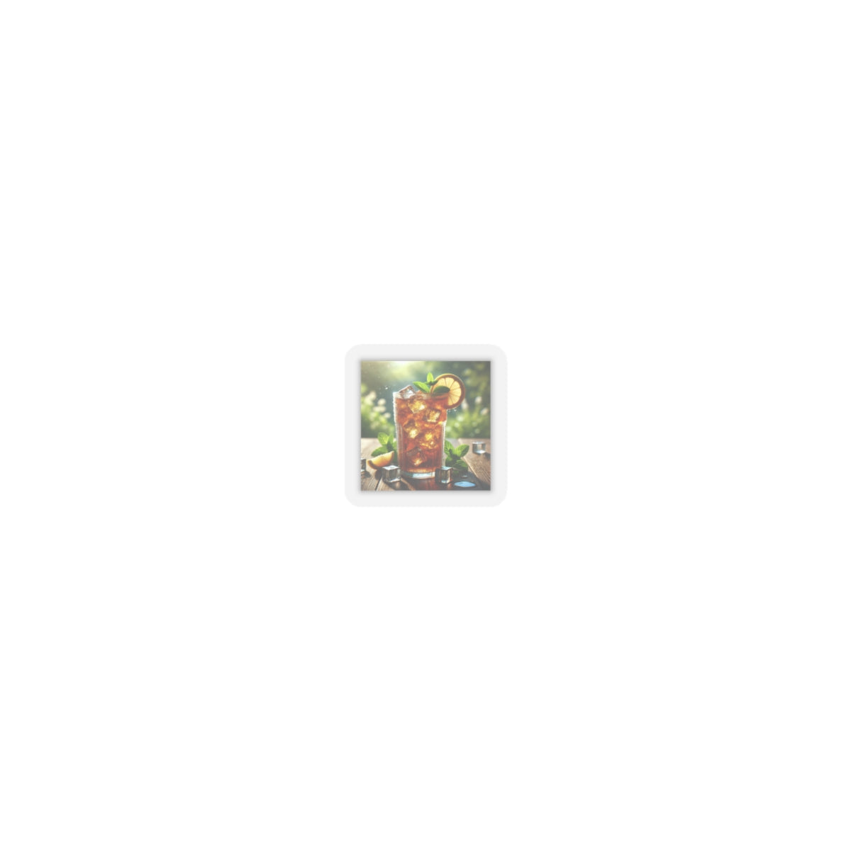 Sunlit Iced Tea Lemon Mint Refreshing Drink Sticker