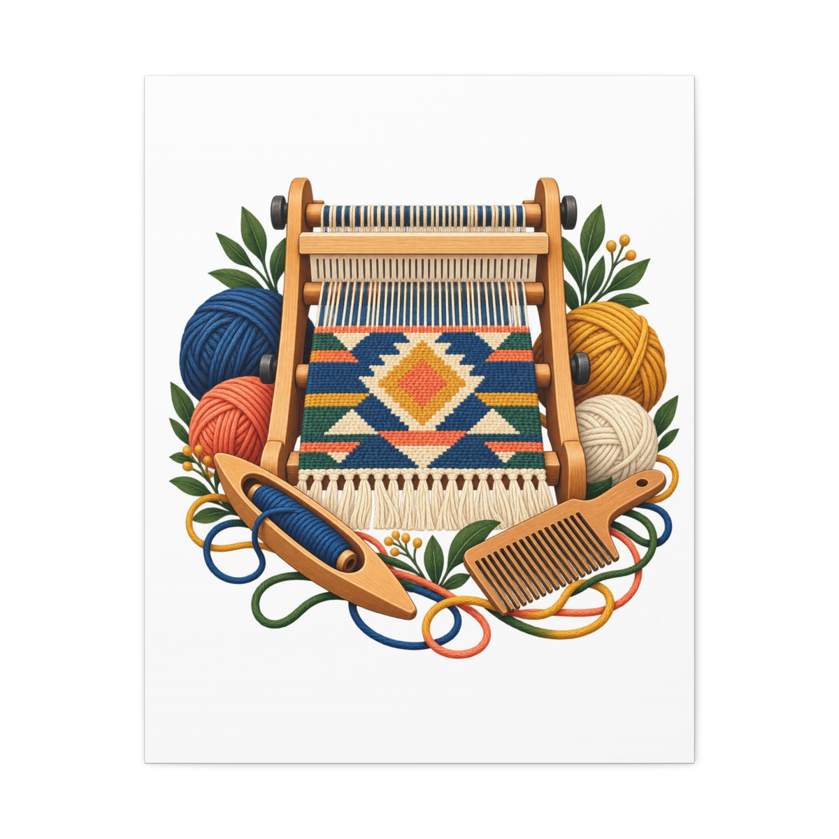 Geometric Hand Weaving Workshop Canvas
