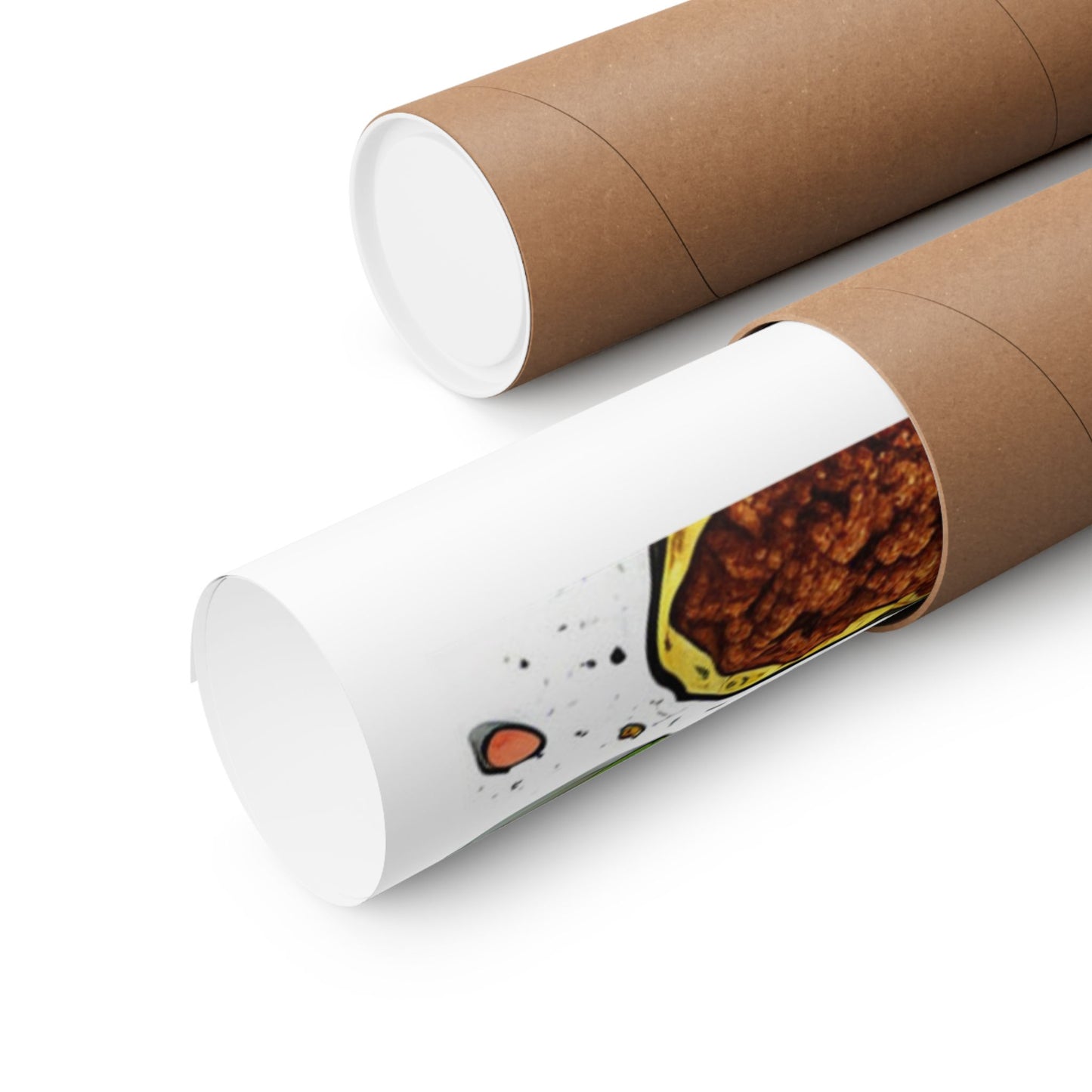Bold Taco Illustration Foodie Gift Art Poster