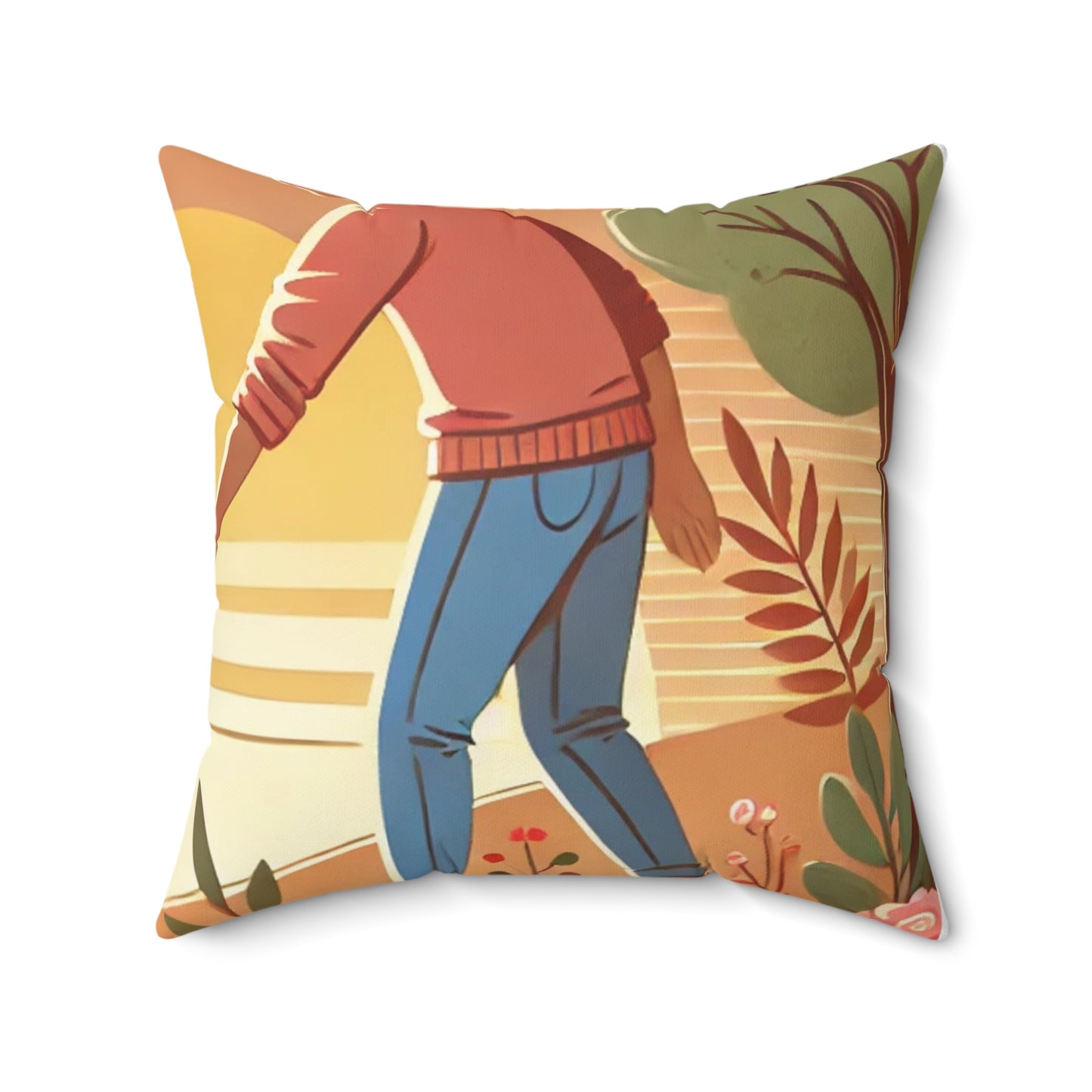 Helping Hands Sunset Garden Decorative Pillow