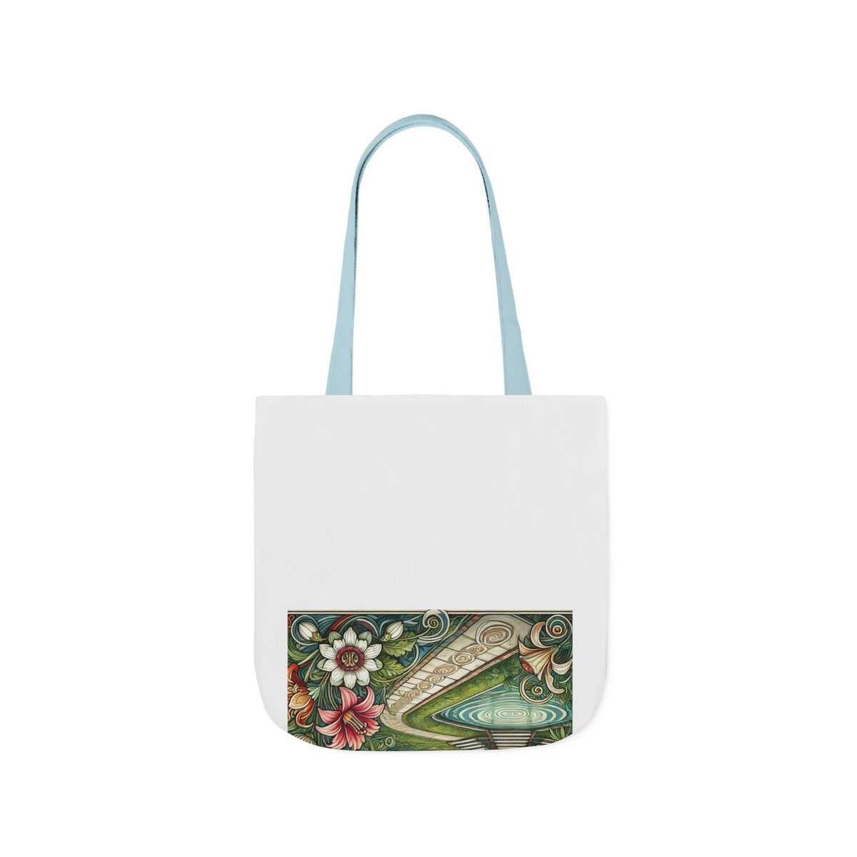 Botanical Gazebo Garden Art Nouveau Canvas Tote Bag