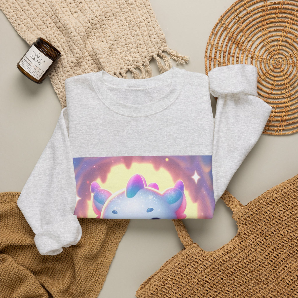 Pastel Treasure Dragon Kawaii Fantasy Sweatshirt