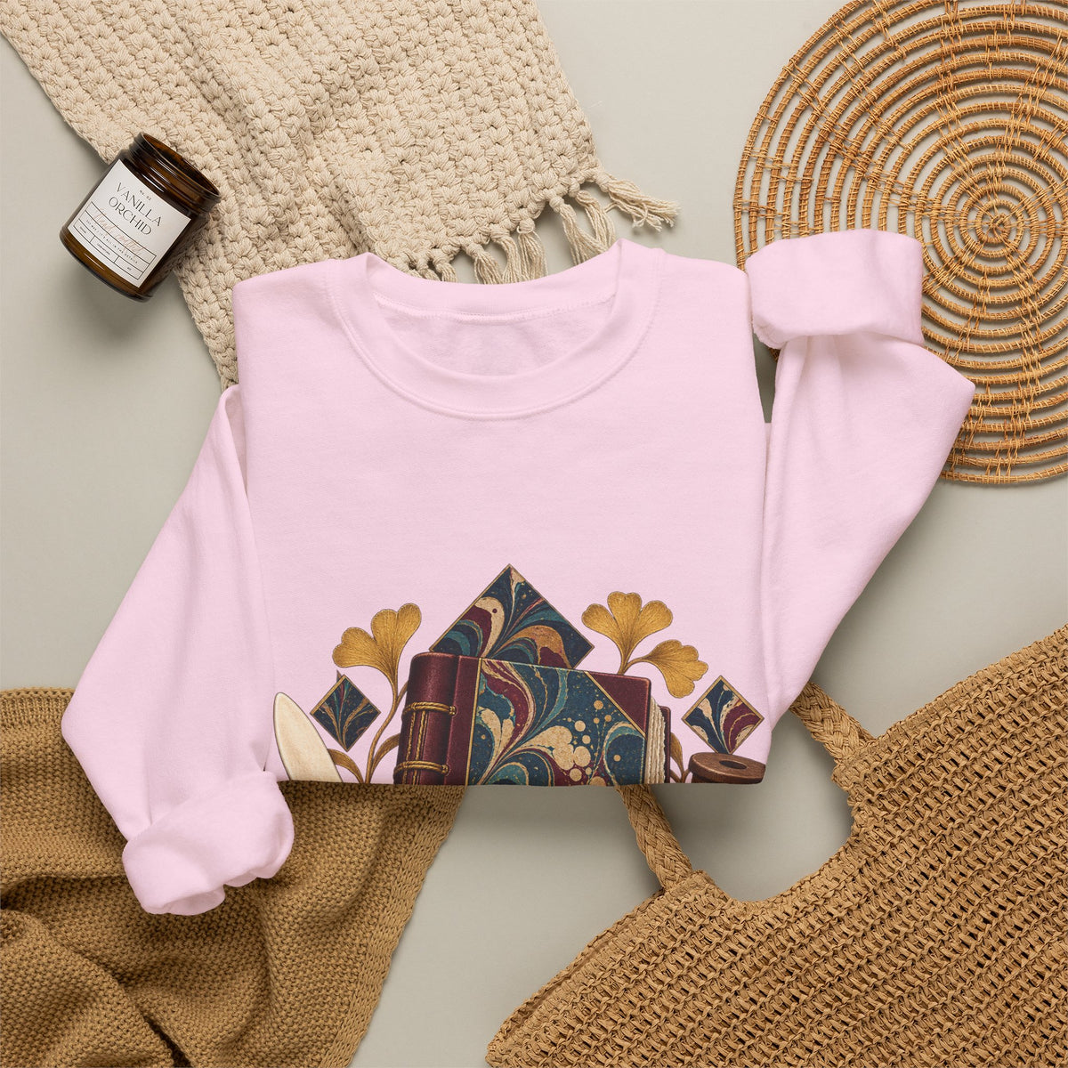 Traditional Marbled Bookbinding Workshop Sweatshirt