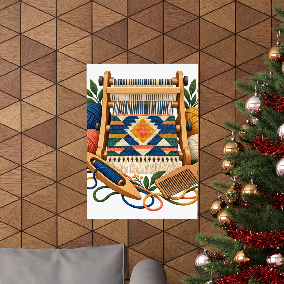 Geometric Hand Weaving Workshop Poster