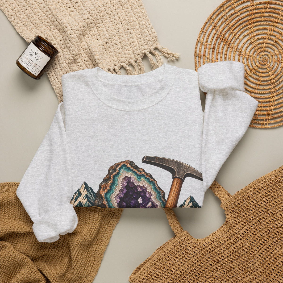 Vintage Geode and Rockhounding Field Kit Sweatshirt