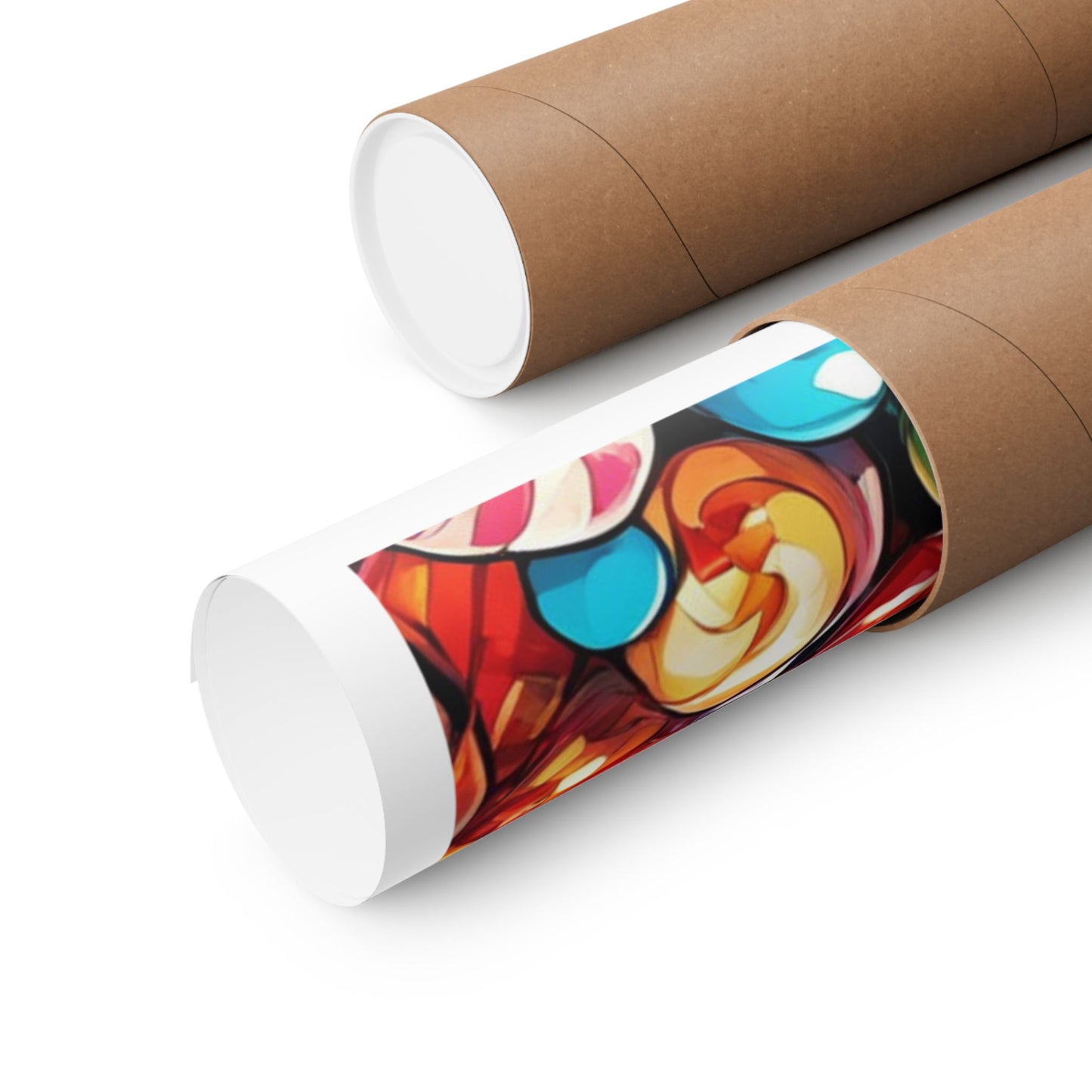 Colorful Candy and Lollipop Pattern Poster