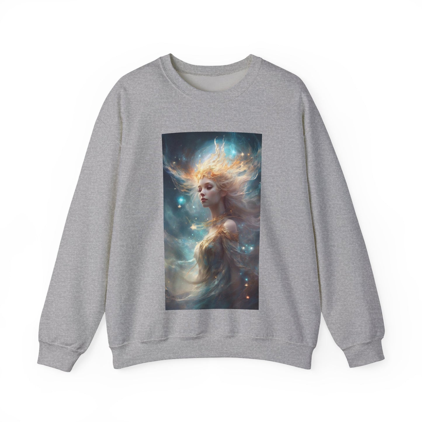 Solar Celestial Spirit Fantasy Portrait Sweatshirt