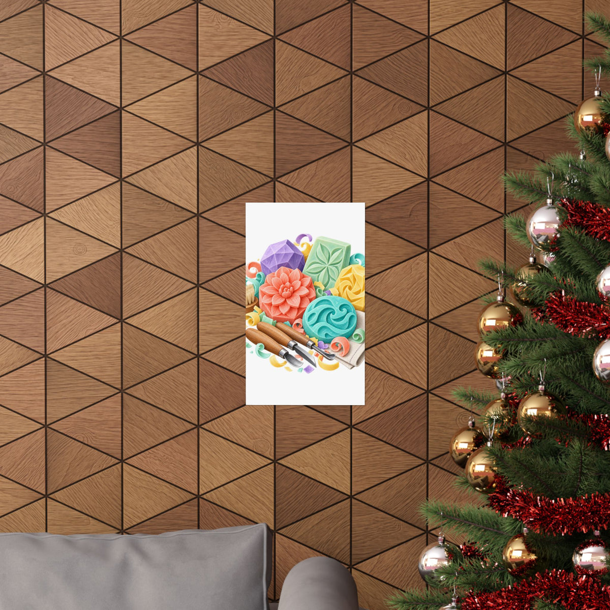Colorful Soap Carving Workshop Poster