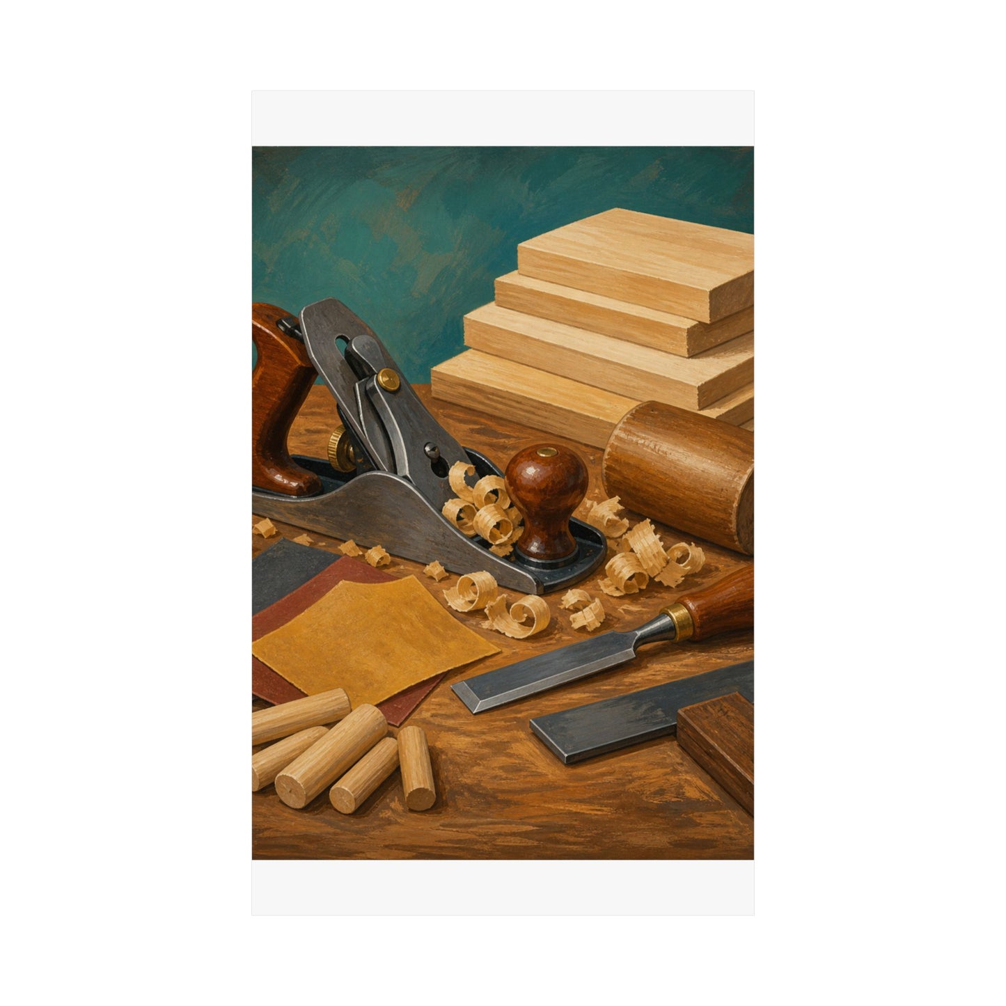 Classic Woodworking Tools Hobby Poster