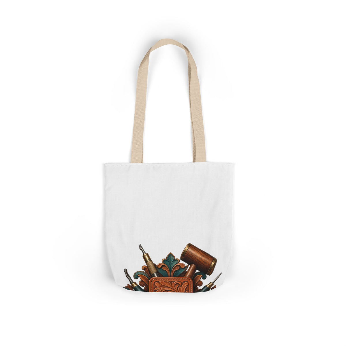 Traditional Leather Tooling Workshop Tote Bag