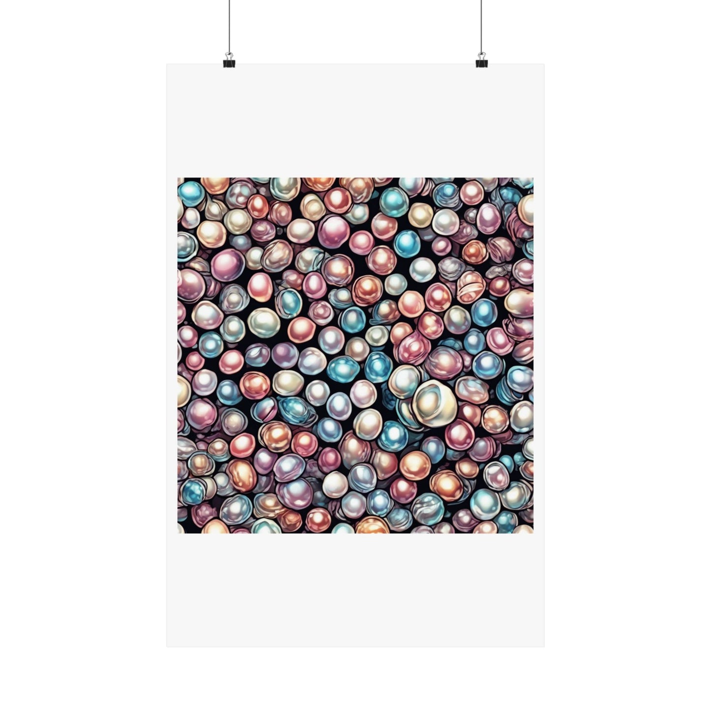 Pearl Bubble Pattern Abstract Gift Art Poster