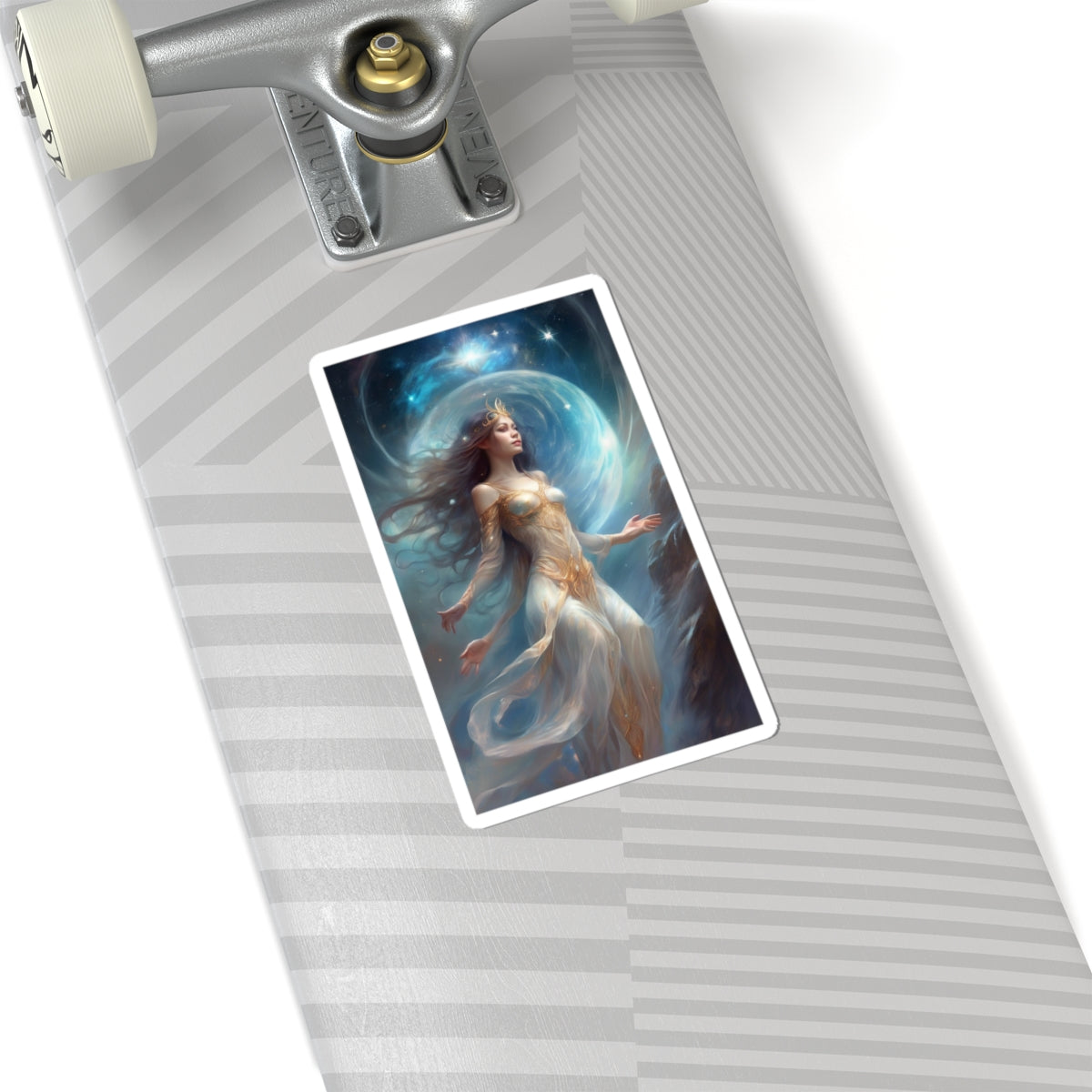 Lunar Celestial Queen Fantasy Portrait Sticker