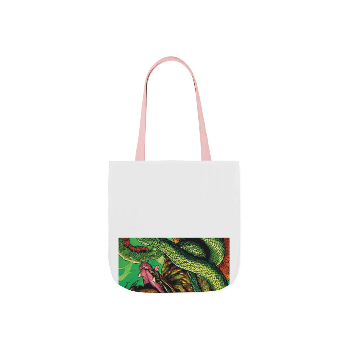 Serpent Guardian Dog Bold Fantasy Creature Tote Bag