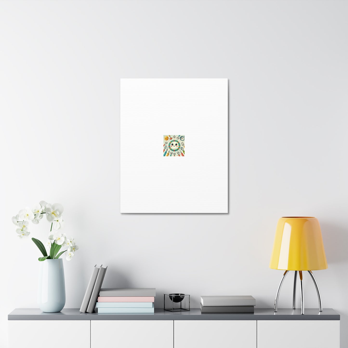 Happy Little Kitchen Club Kawaii Food Canvas Kitchen Wall Art Decor Gift
