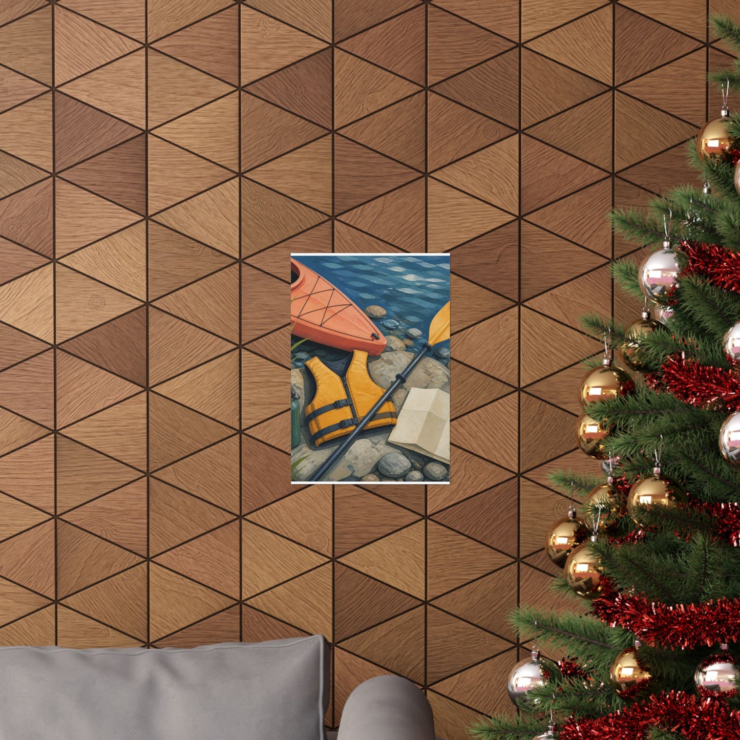 Calm Kayaking Adventure Art Poster
