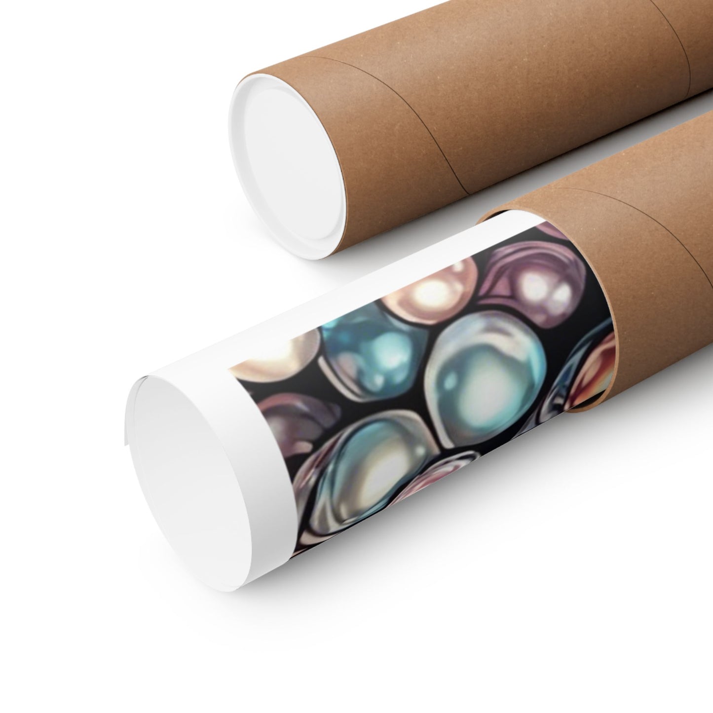 Pearl Bubble Pattern Abstract Gift Art Poster