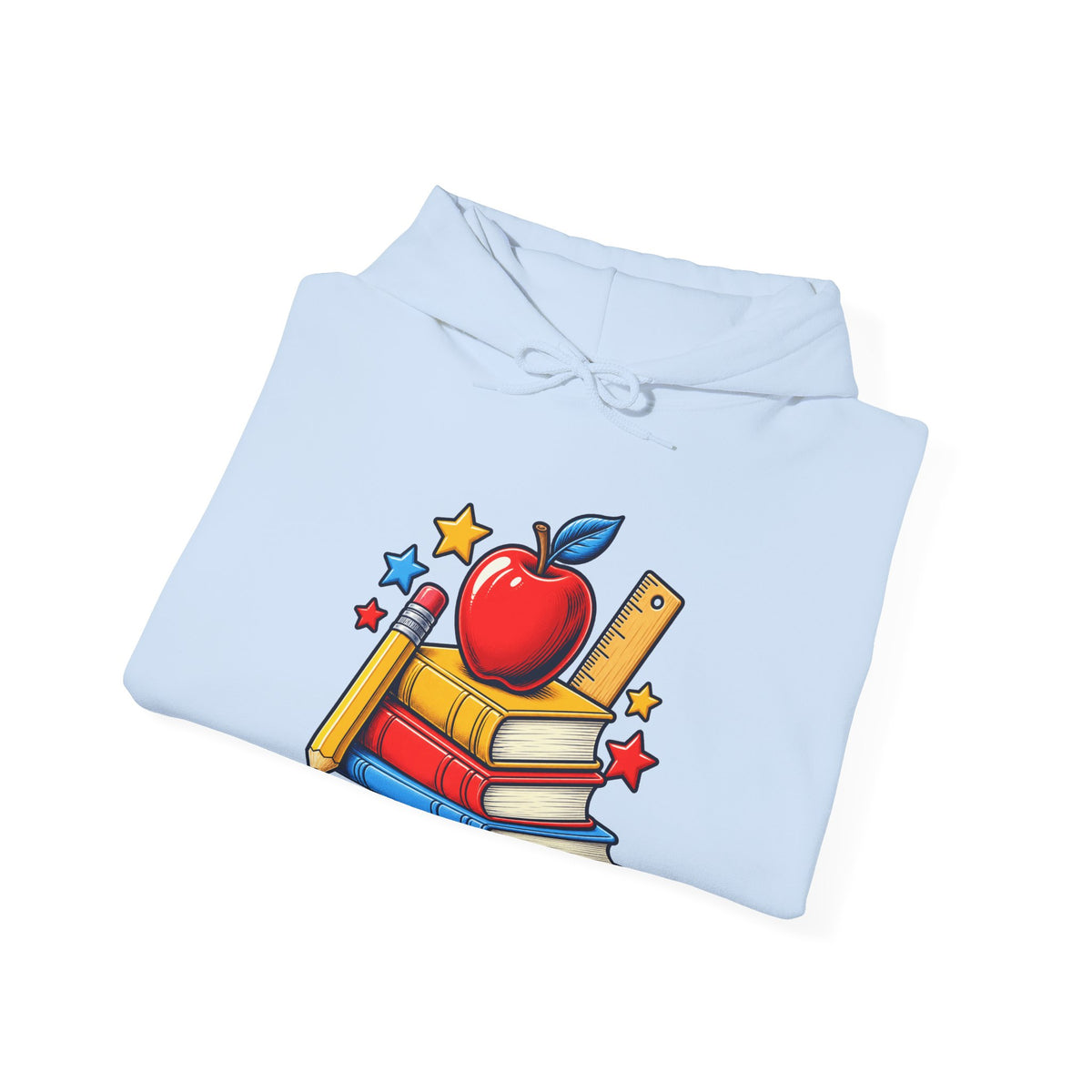 Retro School Books Apple Teacher Appreciation Hoodie