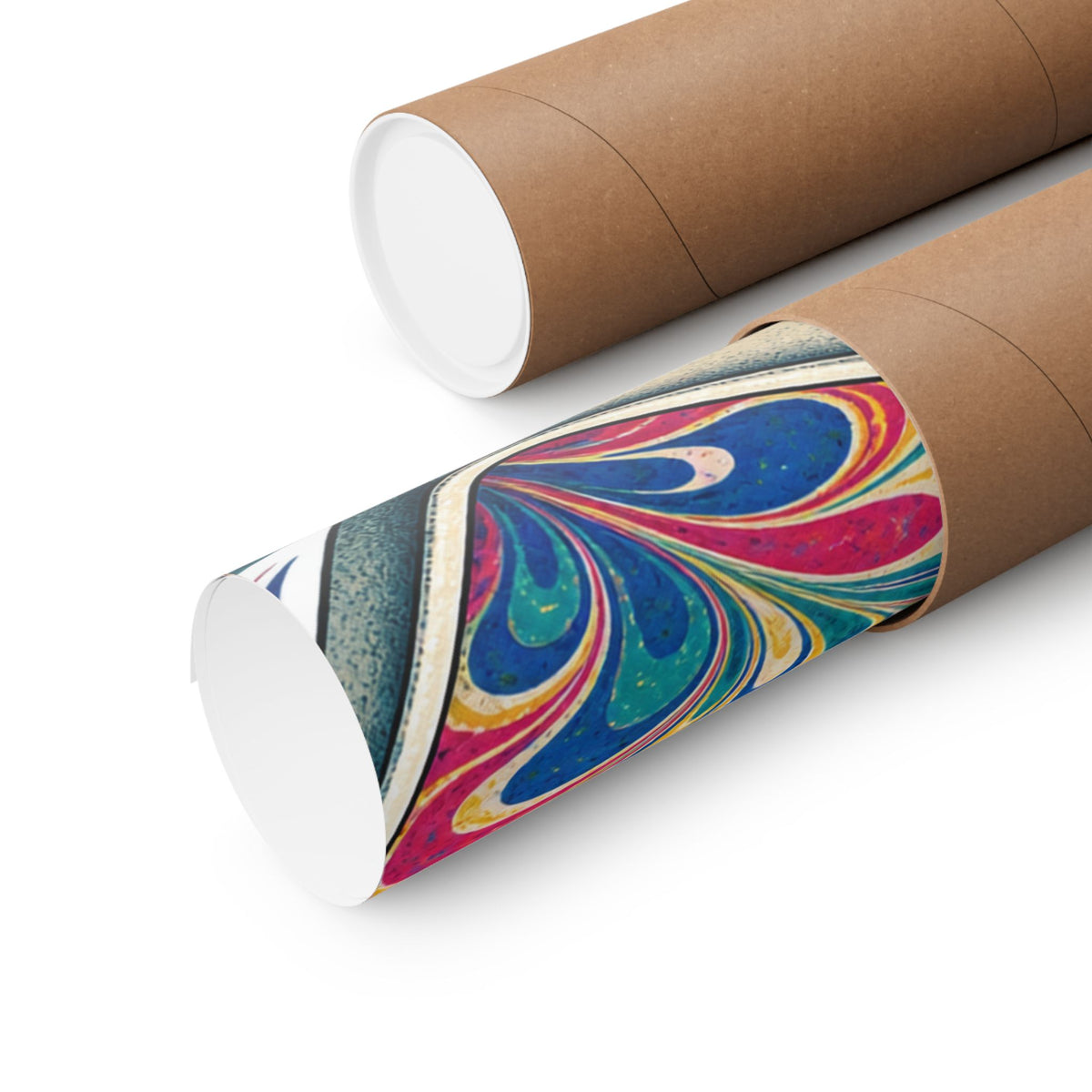 Colorful Paper Marbling Workshop Poster