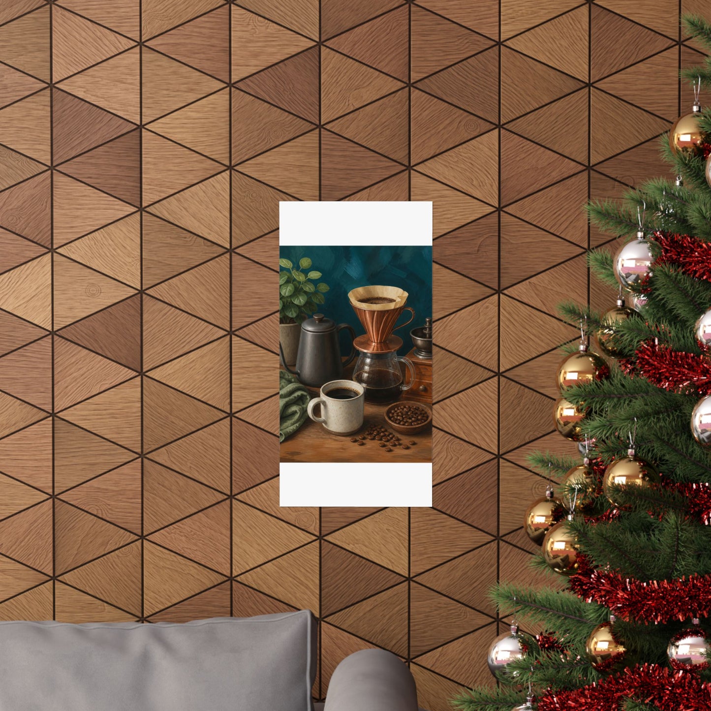 Warm Home Coffee Brewing Art Poster