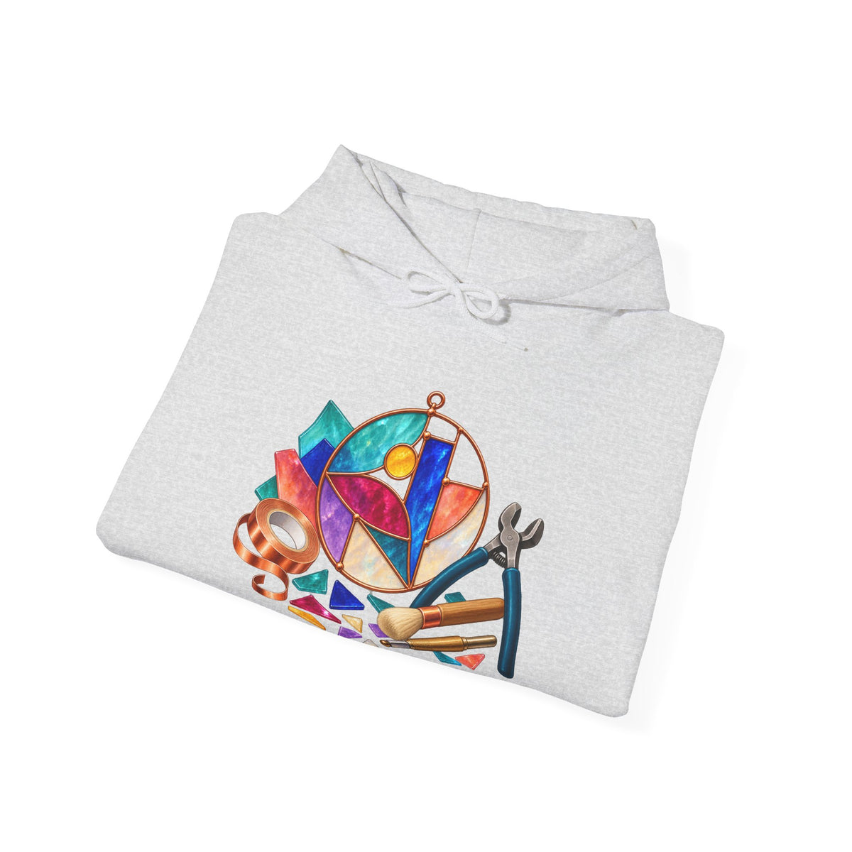 Abstract Stained Glass Suncatcher Workshop Hoodie
