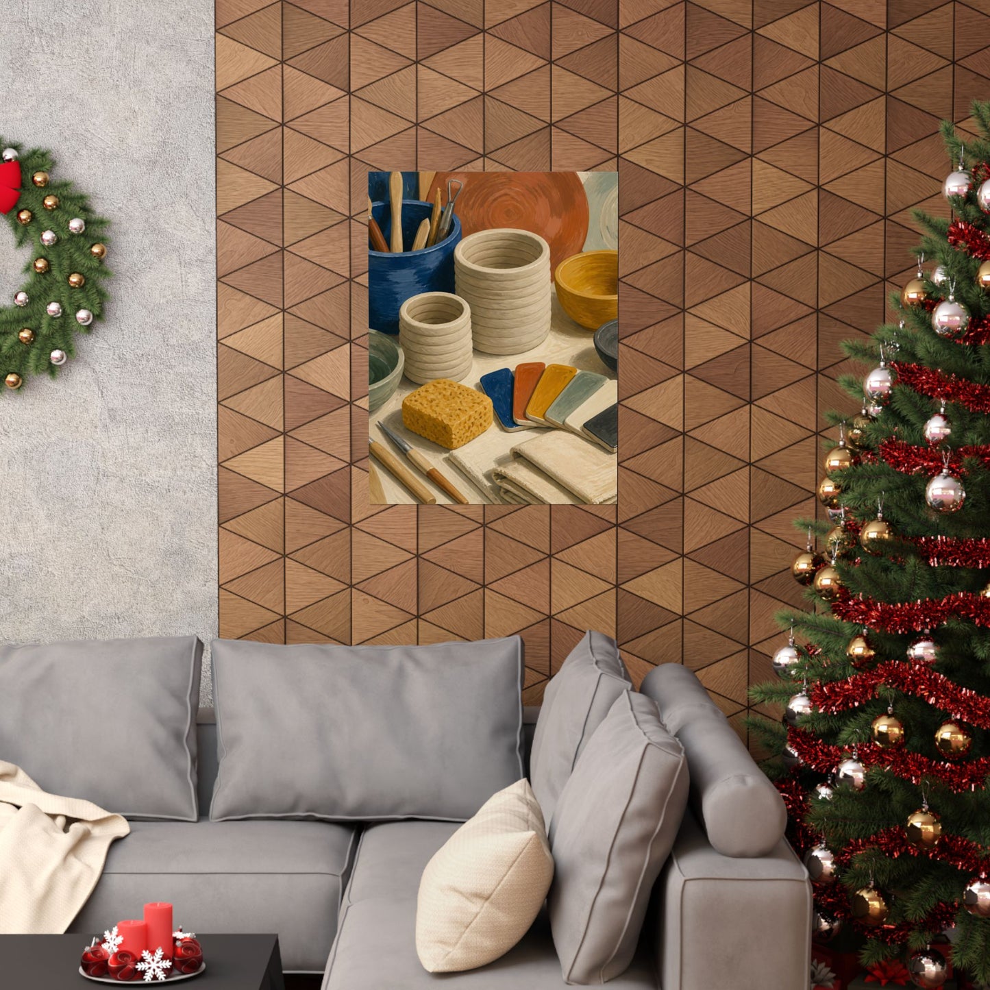 Handbuilt Ceramics Studio Art Poster