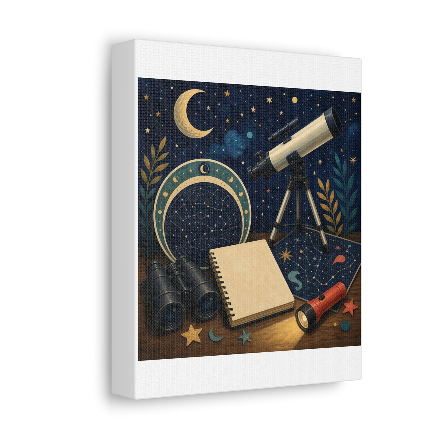 Classic Stargazing Astronomy Hobby Canvas Art
