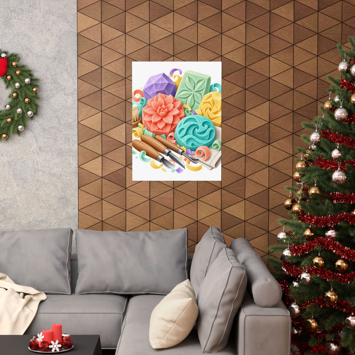 Colorful Soap Carving Workshop Poster