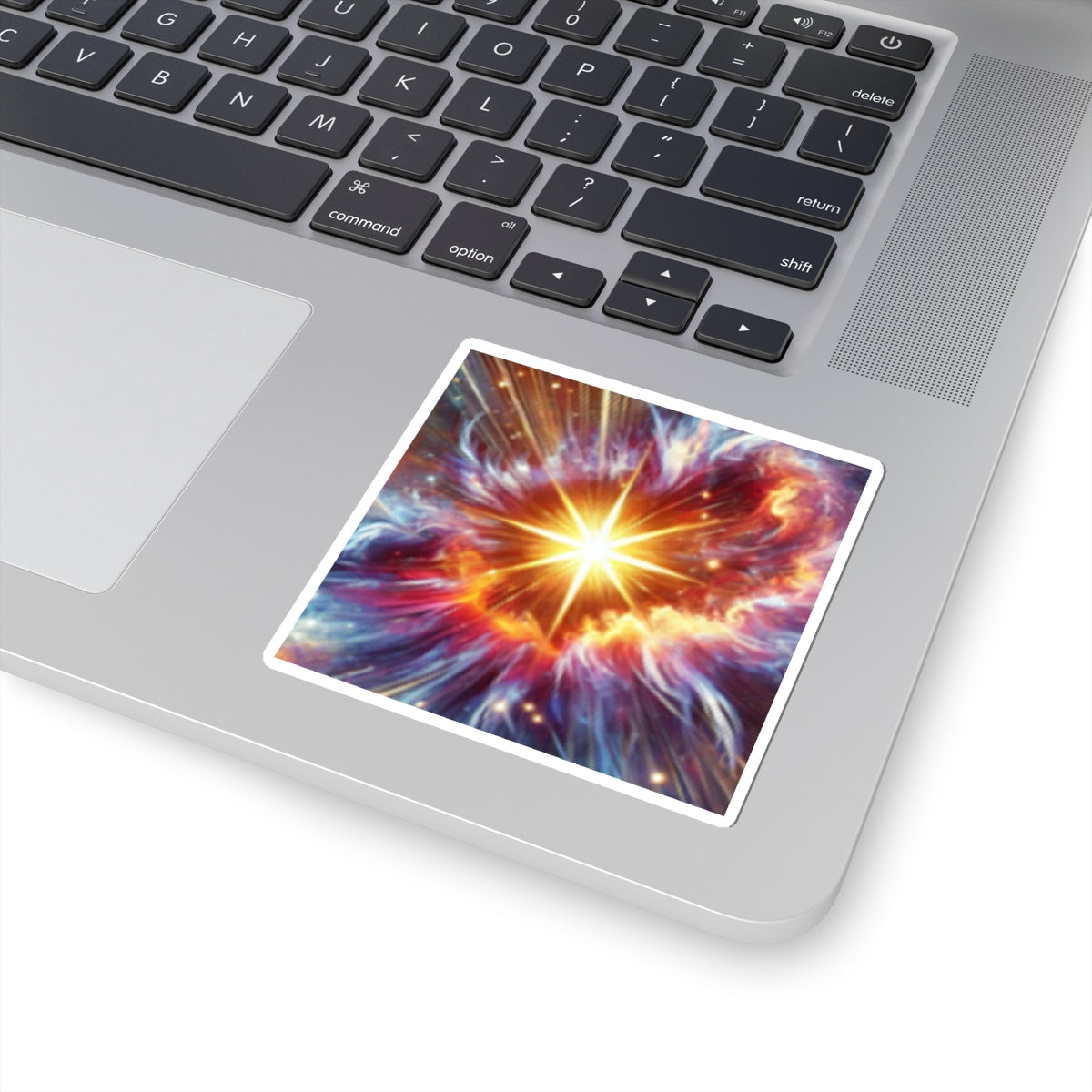 Cosmic Starburst Energy Abstract Space Sticker for Laptop