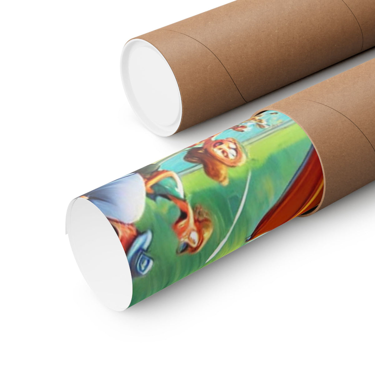 Chaotic Picnic Duck Funny Summer Wall Art Poster