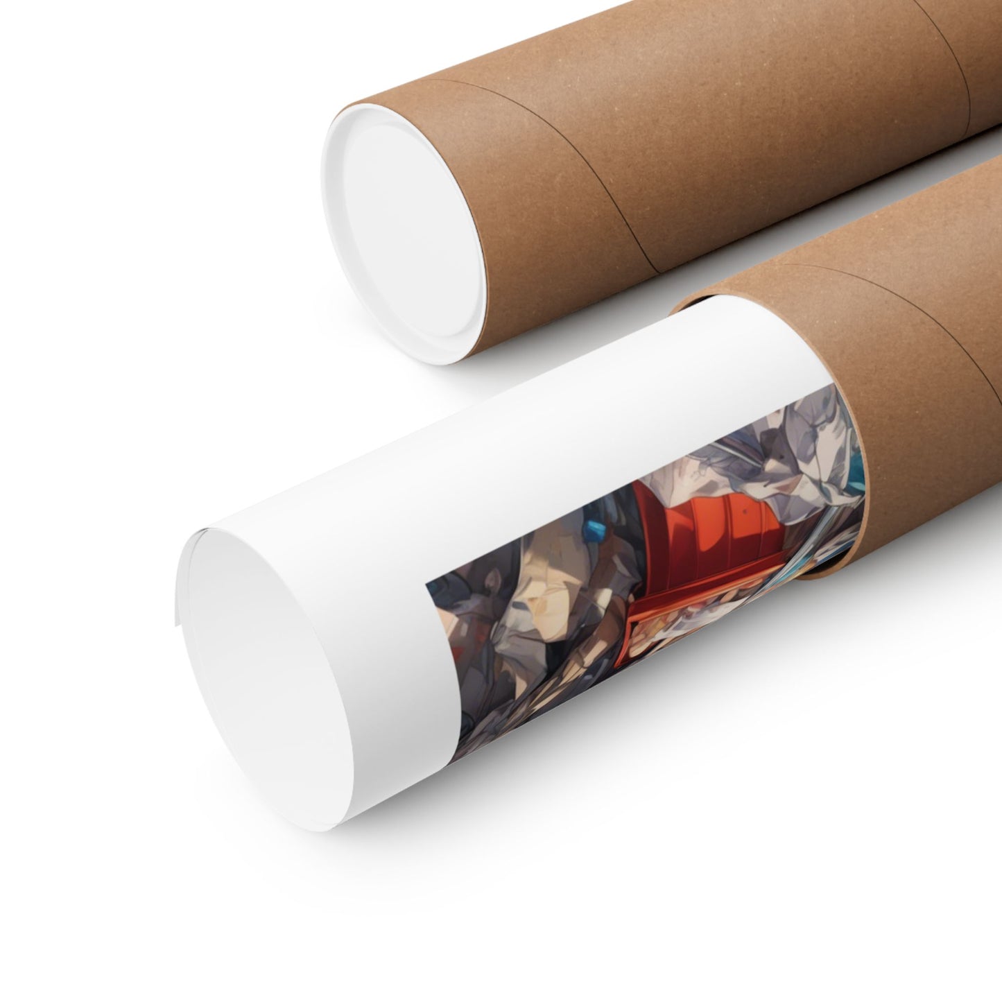 Recycling Rescue Anime Heroine Eco Street Art Poster