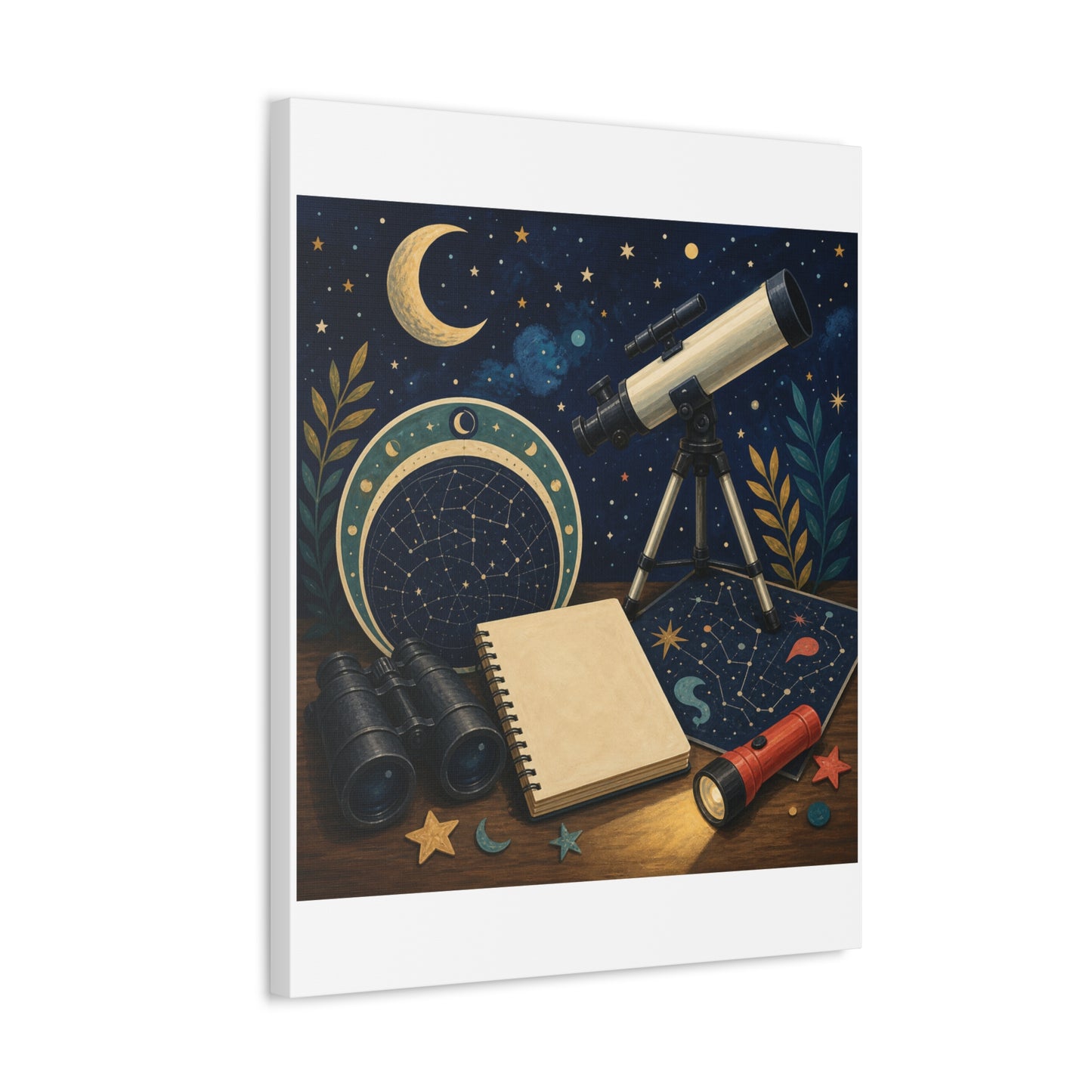 Classic Stargazing Astronomy Hobby Canvas Art