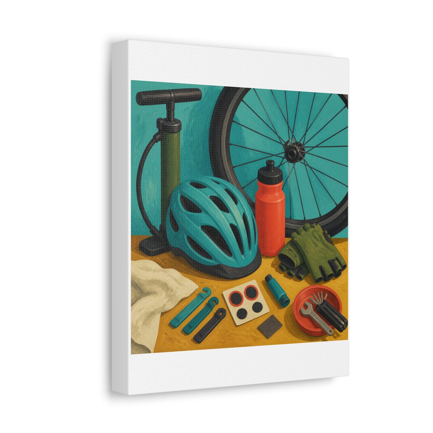 Everyday Bicycle Workshop Art Canvas Art