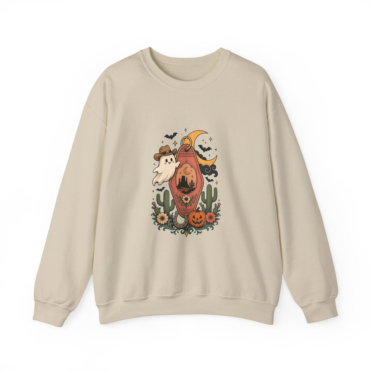 Haunted Desert Keytag Ghost Halloween Sweatshirt