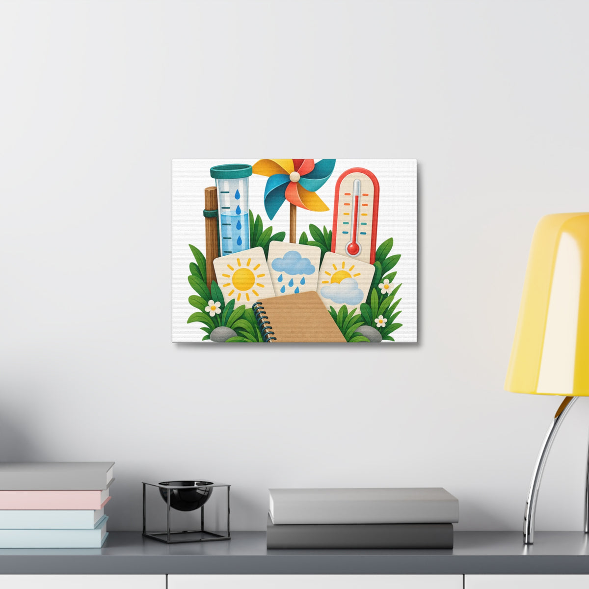 Colorful Backyard Weather Watching Kit Canvas