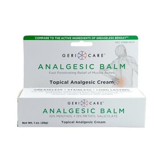 Geri-Care® Analgesic Balm – Muscle and Joint Pain Relief (1 oz Tube)