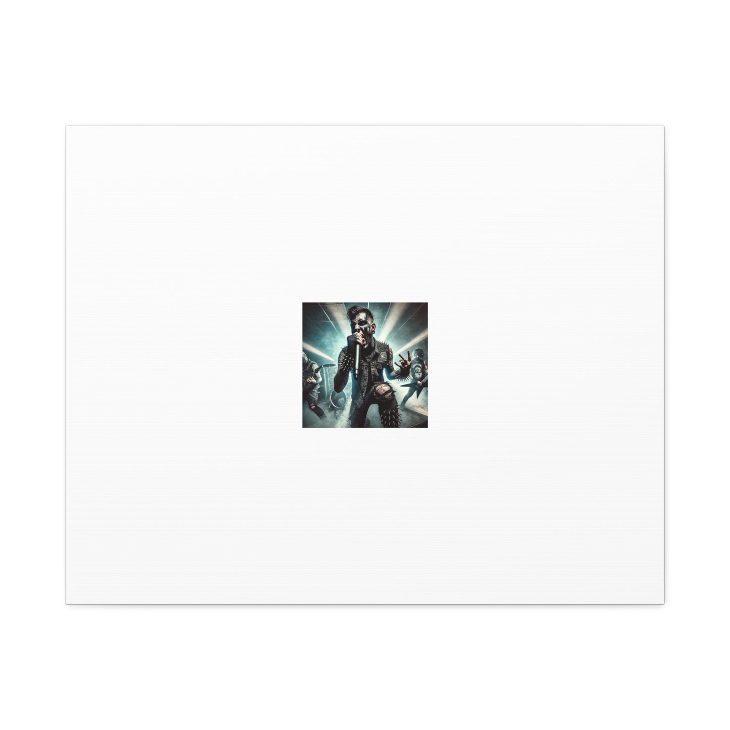 Punk Rock Vocalist Stage Energy Music Room Canvas Art