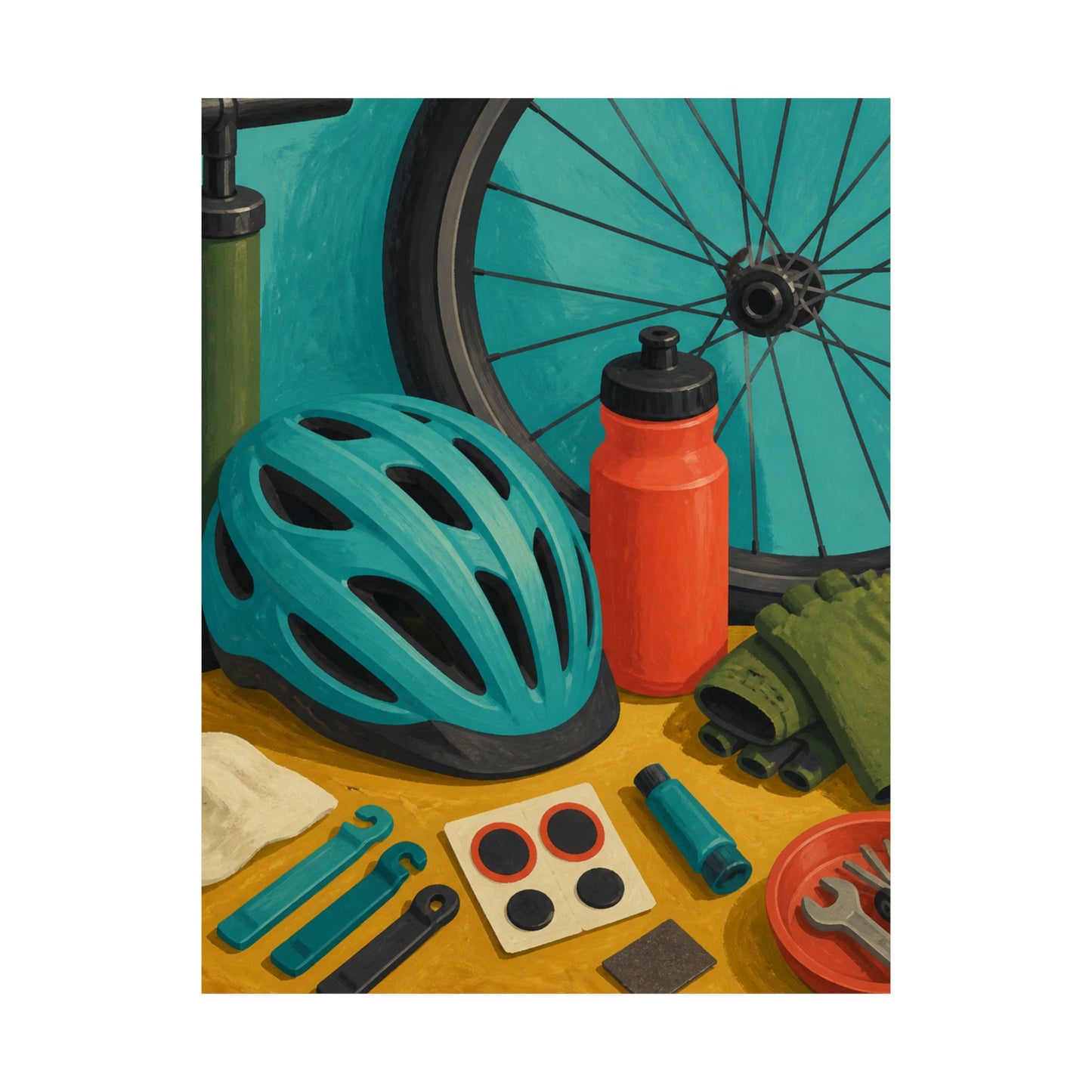 Everyday Bicycle Workshop Art Poster