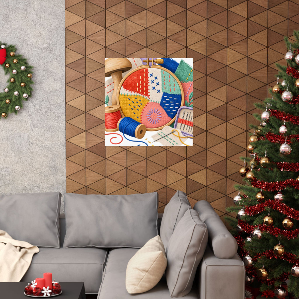 Colorful Visible Mending Workshop Poster