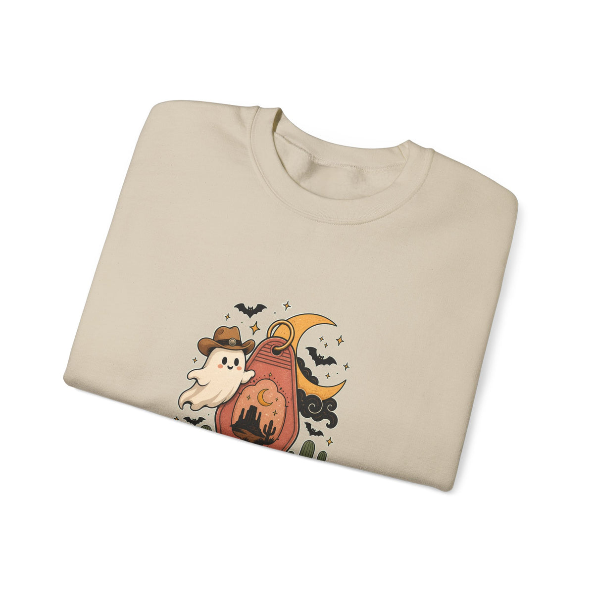 Haunted Desert Keytag Ghost Halloween Sweatshirt