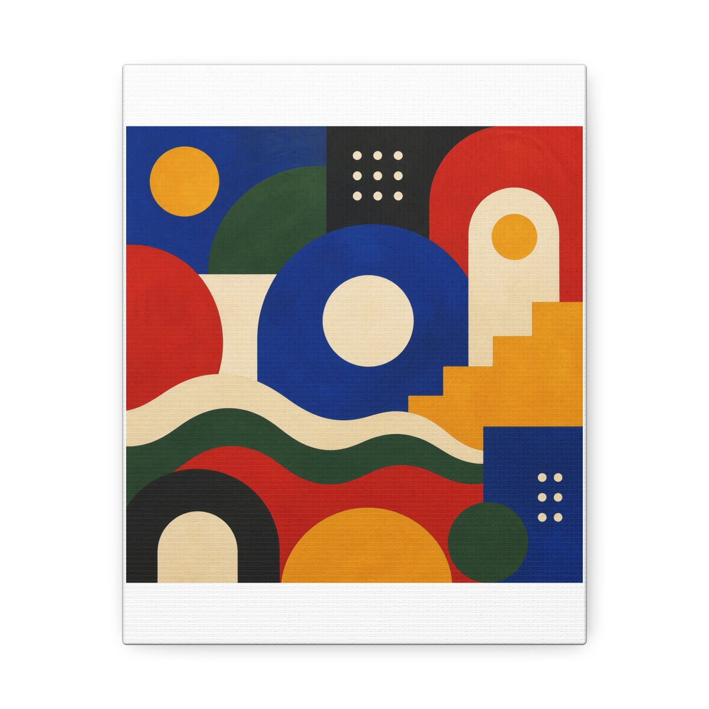 Bold Geometric Balance Abstract Art Canvas Art