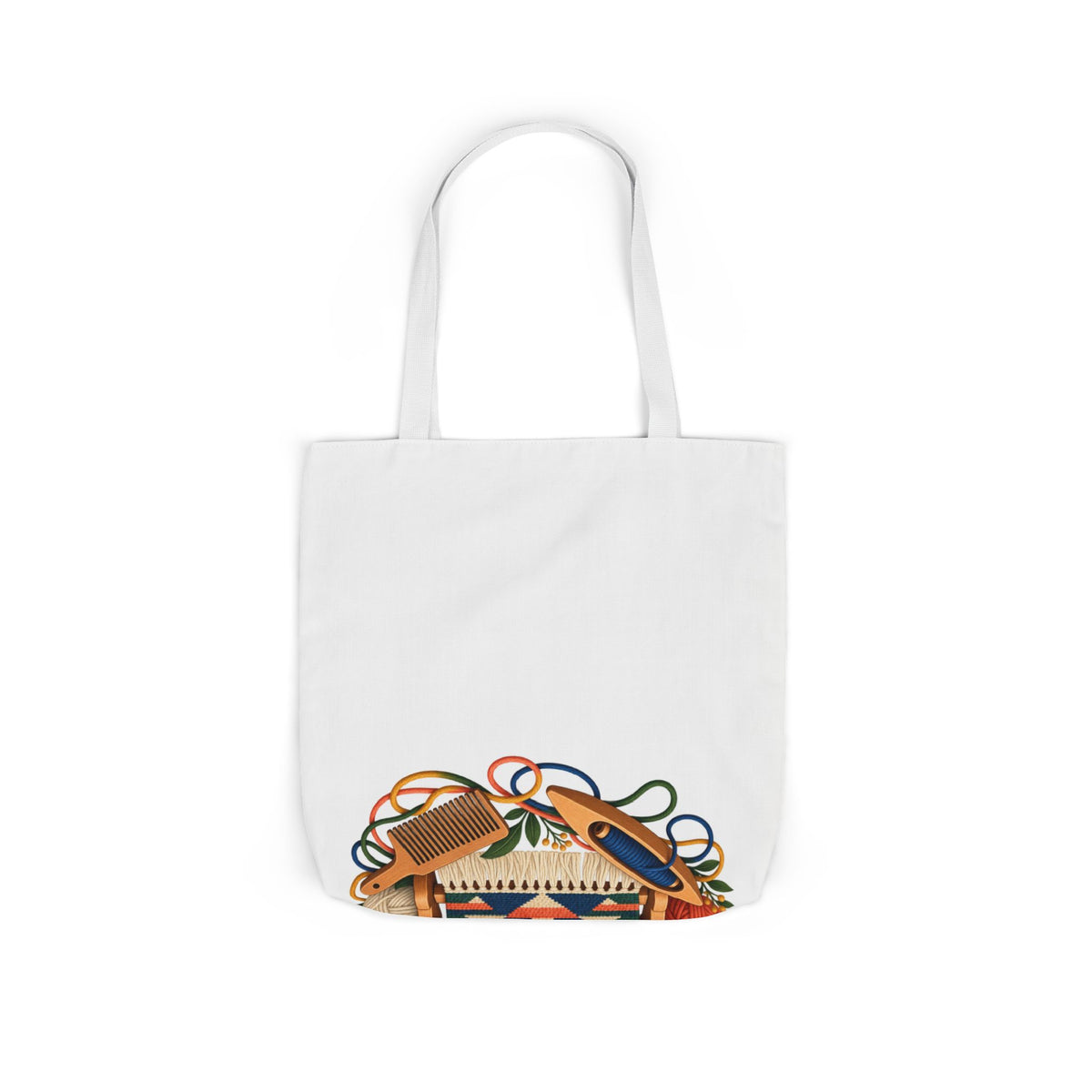 Geometric Hand Weaving Workshop Tote Bag