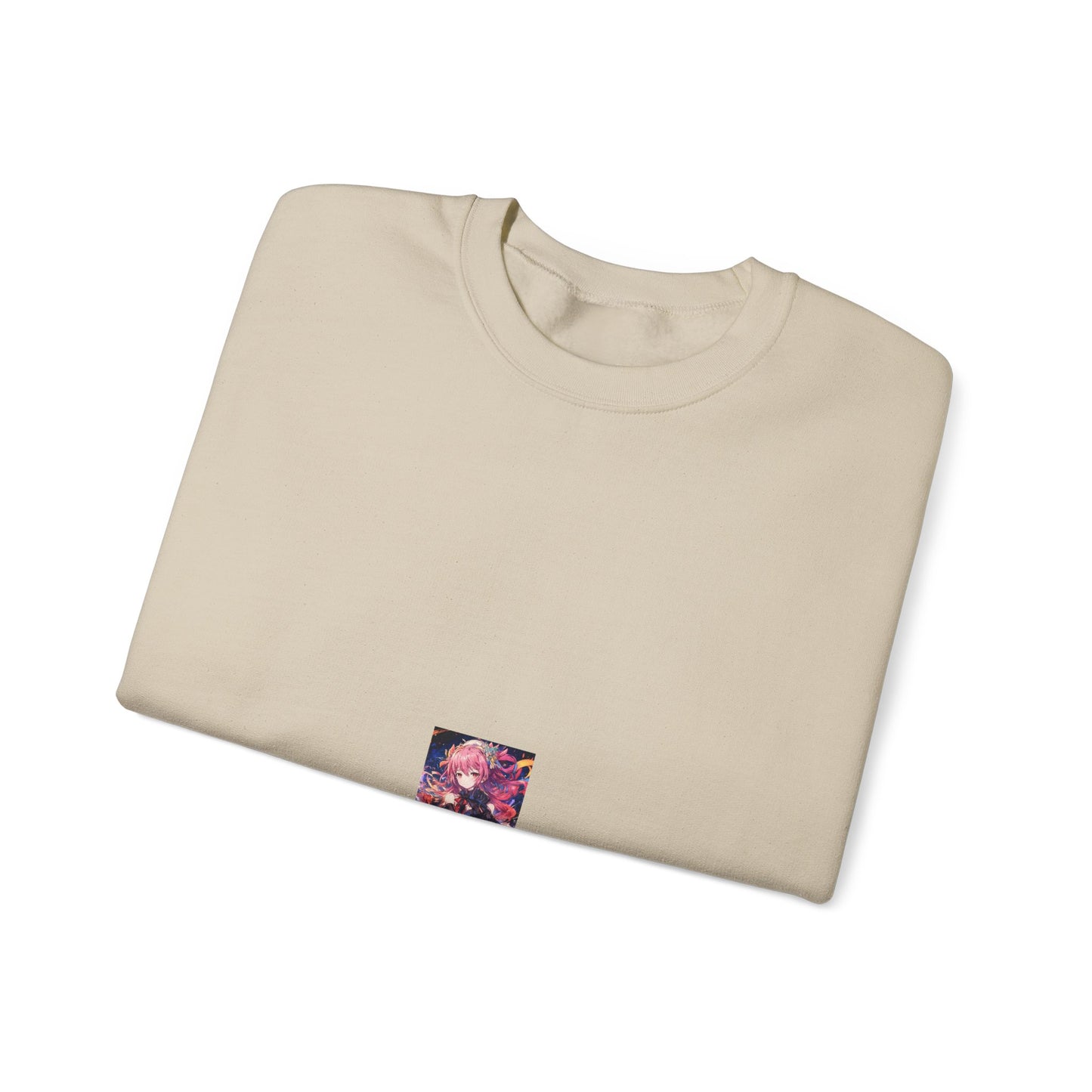 Pink Haired Fantasy Heroine Anime Portrait Sweatshirt