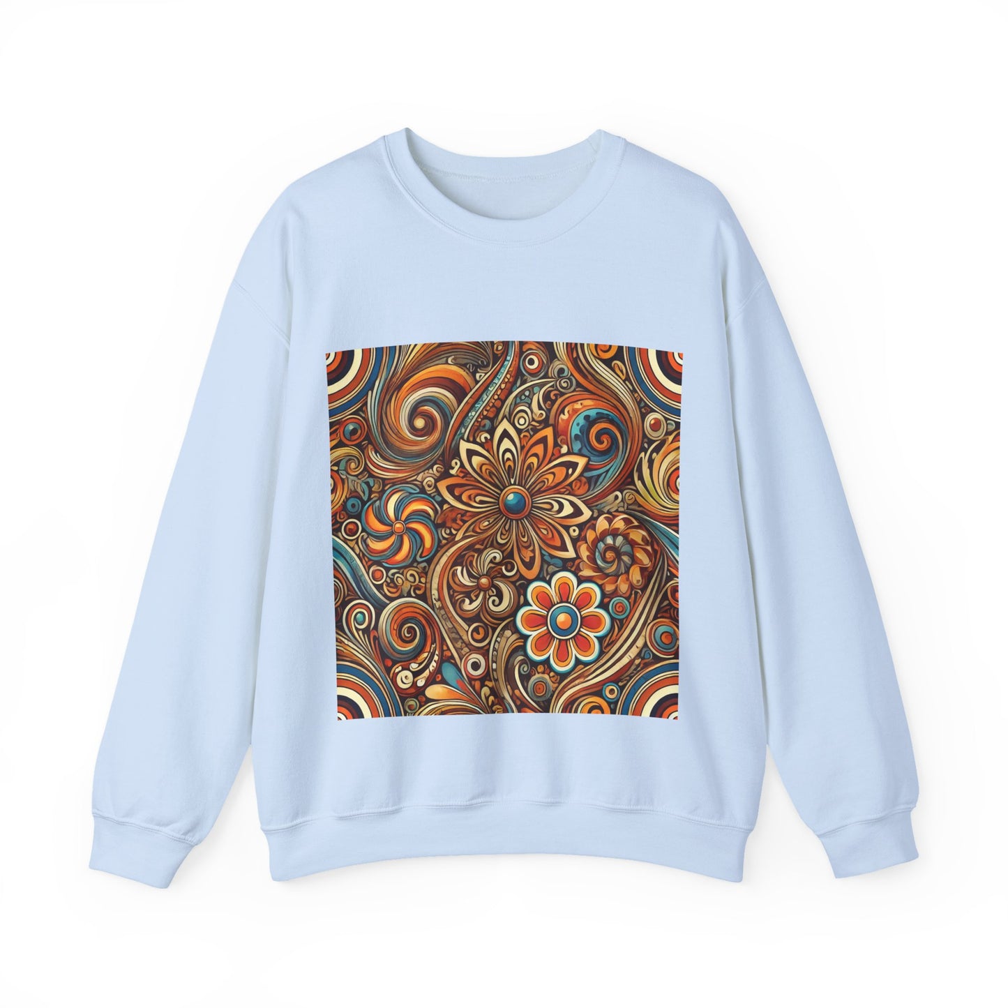 Ornate Abstract Floral Paisley Pattern Sweatshirt