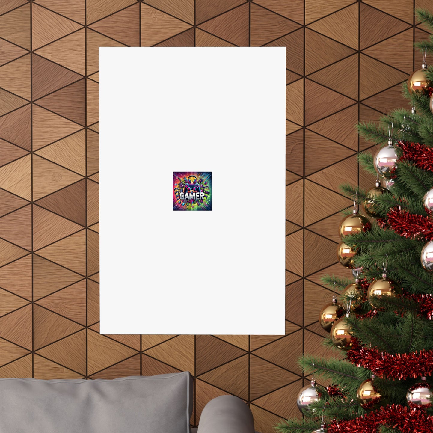 Neon Gamer Energy Retro Arcade Gaming Wall Art Poster