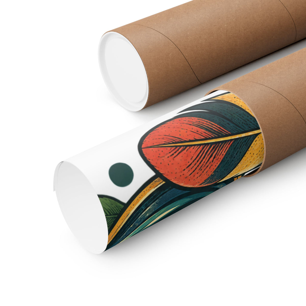 Retro Binoculars and Botanical Birdwatching Art Poster