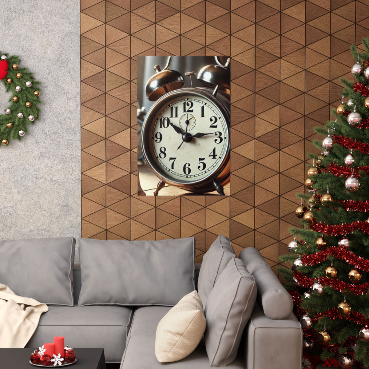 Vintage Alarm Clock Morning Routine Classic Clock Poster